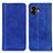 Leather Case Stands Flip Cover Holder D03Y for Nothing Phone 2 Blue