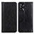 Leather Case Stands Flip Cover Holder D03Y for Oppo A74 4G