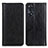 Leather Case Stands Flip Cover Holder D03Y for Oppo Reno8 T 4G Black