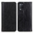 Leather Case Stands Flip Cover Holder D03Y for Realme 8 5G Black