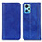 Leather Case Stands Flip Cover Holder D03Y for Realme GT2 5G Blue