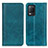 Leather Case Stands Flip Cover Holder D03Y for Realme Q3 5G Green