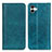 Leather Case Stands Flip Cover Holder D03Y for Samsung Galaxy M04 Green