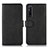 Leather Case Stands Flip Cover Holder D03Y for Sony Xperia 1 V Black