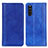 Leather Case Stands Flip Cover Holder D03Y for Sony Xperia 10 III Lite Blue