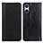 Leather Case Stands Flip Cover Holder D03Y for Sony Xperia 5 V Black