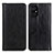 Leather Case Stands Flip Cover Holder D03Y for Xiaomi Poco M5 4G Black