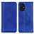 Leather Case Stands Flip Cover Holder D03Y for Xiaomi Poco M5 4G Blue