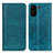 Leather Case Stands Flip Cover Holder D03Y for Xiaomi Redmi 13C Green