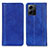 Leather Case Stands Flip Cover Holder D03Y for Xiaomi Redmi Note 12 4G Blue