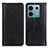 Leather Case Stands Flip Cover Holder D03Y for Xiaomi Redmi Note 13 Pro 5G Black