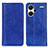 Leather Case Stands Flip Cover Holder D03Y for Xiaomi Redmi Note 13 Pro+ Plus 5G Blue