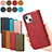 Leather Case Stands Flip Cover Holder D04T for Apple iPhone 13