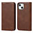 Leather Case Stands Flip Cover Holder D04T for Apple iPhone 14