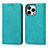 Leather Case Stands Flip Cover Holder D04T for Apple iPhone 15 Pro