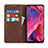 Leather Case Stands Flip Cover Holder D04T for OnePlus Nord N200 5G