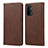 Leather Case Stands Flip Cover Holder D04T for Oppo A54 5G