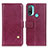 Leather Case Stands Flip Cover Holder D04Y for Motorola Moto E30 Purple