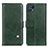 Leather Case Stands Flip Cover Holder D04Y for Motorola Moto G50 5G Green