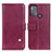 Leather Case Stands Flip Cover Holder D04Y for Motorola Moto G50 Purple