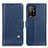 Leather Case Stands Flip Cover Holder D04Y for Oppo A94 5G Blue