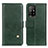 Leather Case Stands Flip Cover Holder D04Y for Oppo A94 5G Green