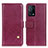 Leather Case Stands Flip Cover Holder D04Y for Oppo K9 5G Purple