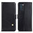 Leather Case Stands Flip Cover Holder D04Y for Oppo K9 Pro 5G Black