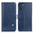 Leather Case Stands Flip Cover Holder D04Y for Oppo K9 Pro 5G Blue