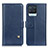 Leather Case Stands Flip Cover Holder D04Y for Realme 8 Pro Blue