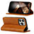 Leather Case Stands Flip Cover Holder D05T for Apple iPhone 14 Pro Max