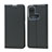 Leather Case Stands Flip Cover Holder D05T for Oppo Reno5 A Black