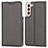 Leather Case Stands Flip Cover Holder D05T for Samsung Galaxy S22 Plus 5G Black