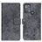 Leather Case Stands Flip Cover Holder D05Y for Motorola Moto G50 Gray