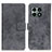 Leather Case Stands Flip Cover Holder D05Y for OnePlus 10 Pro 5G Gray