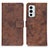 Leather Case Stands Flip Cover Holder D05Y for OnePlus 9RT 5G