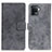 Leather Case Stands Flip Cover Holder D05Y for Oppo F19 Pro Gray