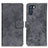 Leather Case Stands Flip Cover Holder D05Y for Oppo K9 Pro 5G Gray