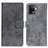 Leather Case Stands Flip Cover Holder D05Y for Oppo Reno5 F Gray
