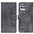 Leather Case Stands Flip Cover Holder D05Y for Realme 8i Gray