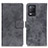 Leather Case Stands Flip Cover Holder D05Y for Realme 9 5G India Gray