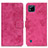 Leather Case Stands Flip Cover Holder D05Y for Realme C20 Hot Pink