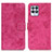 Leather Case Stands Flip Cover Holder D05Y for Realme Narzo 50 4G Hot Pink