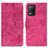 Leather Case Stands Flip Cover Holder D05Y for Realme Q3i 5G Hot Pink