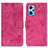 Leather Case Stands Flip Cover Holder D05Y for Realme Q5 Pro 5G Hot Pink