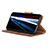 Leather Case Stands Flip Cover Holder D05Y for Samsung Galaxy S21 FE 5G