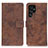 Leather Case Stands Flip Cover Holder D05Y for Samsung Galaxy S21 Ultra 5G