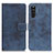 Leather Case Stands Flip Cover Holder D05Y for Sony Xperia 10 III Blue