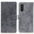 Leather Case Stands Flip Cover Holder D05Y for Sony Xperia 10 III Gray