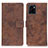 Leather Case Stands Flip Cover Holder D05Y for Vivo Y01A